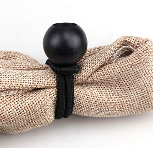 AOPRIE 30 Pack Bungee Balls, Black Ball Bungee Heavy Duty Heavyweight 4 inches Tarp Bungee Cords, Weather Resistant Tie Down Strap 4mm Thickness - for Camping, Tents, Cargo, Holding Wire and Hoses - Image 4