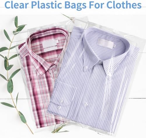 70 Pack 10x14" Clear Cellophane Bags for Shirts, Gift Wrapping, Artwork - Image 6