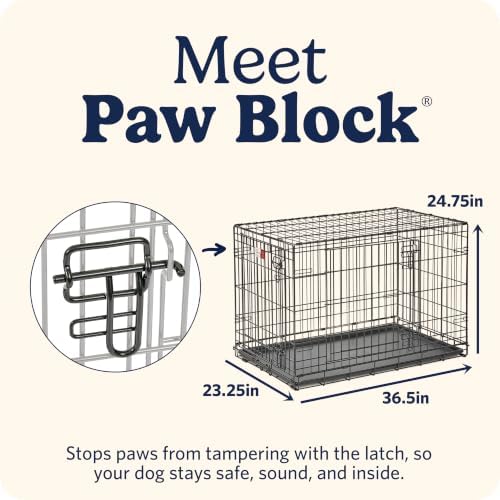 LifeStages by MidWest 36-Inch Double Door Crate, M-L Breeds, 41-70 lbs - Image 3