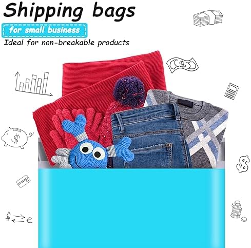 JinRuiKJ Poly Mailers 10x13 Inch, 200 Pcs Shipping Bags, Blue - Image 6