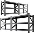4 Set 5000LBS Heavy Duty Storage Shelves, Adjustable Garage Shelving Unit, Rust Proof Large Metal Storage Rack, 20"Dx59"Wx54.3"H Industrial Shelving for Warehouse, Basement, Shop, Supermarket by AXASIIO