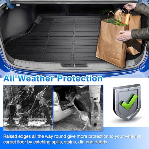 Cartist Floor Mats and Cargo Liner Fit for Elantra & Elantra N (Not for Hybrird) 2021-2025 2026 All Weather Floor Mat for Elantra Accessories Heavy Duty Carpet Protection - Image 6