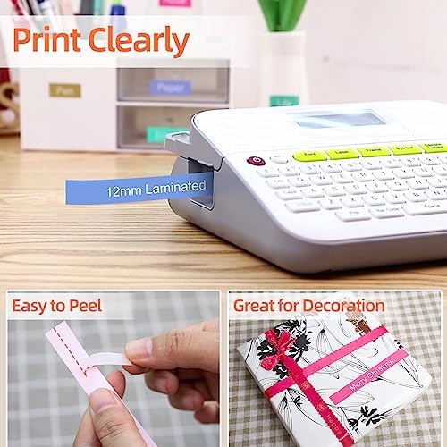 COLORTY TZ 12mm 0.47 Color Tape Replacement for Brother P-Touch Label Tape - Image 4
