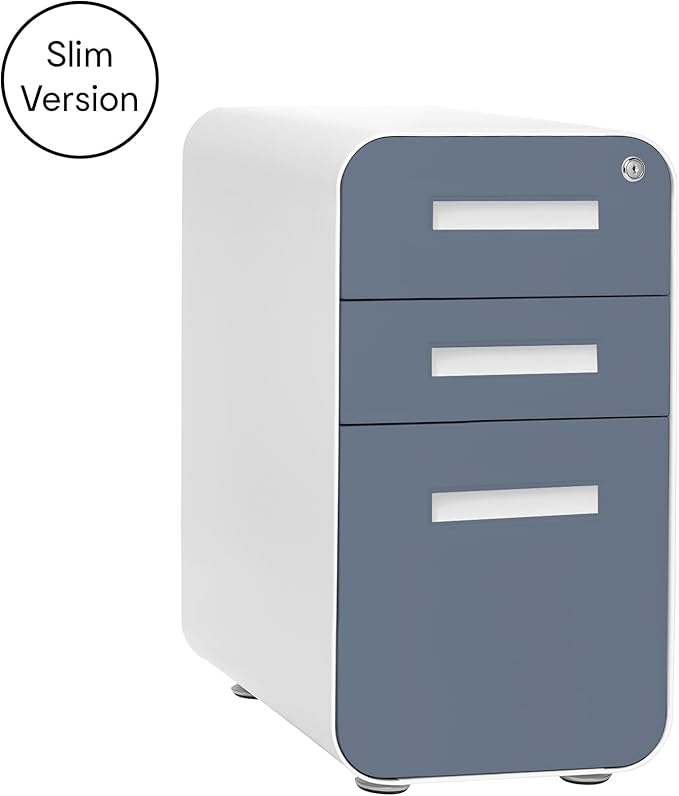 Laura Davidson Furniture Stockpile Slim 3-Drawer Mobile File Cabinet - Image 3