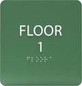Spruce ADA Floor 1 Sign with Braille – Made from Durable Acrylic and Ready to by ADACentralSigns
