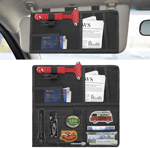 BFXM Tactical Visor Organizer, Car Visor Organizer, Sunvisor Organizers by BFXM