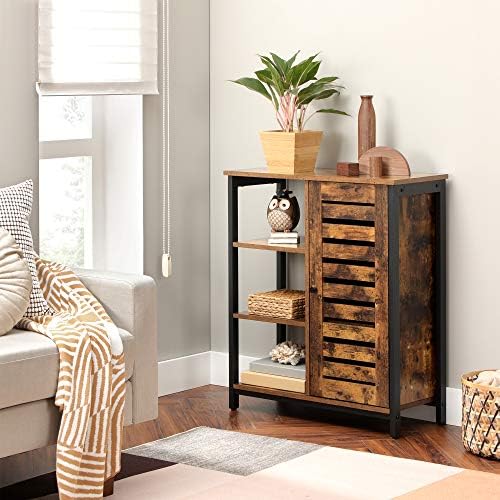 VASAGLE Buffet Cabinet, Sideboard, 1 Doors, 27.6 x 11.8 x 31.9 Inches - Image 2