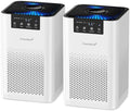 AromaRoom Air Purifiers for Bedroom, AP102-White, 2Packs, Dorm, Apartment by AromaRoom