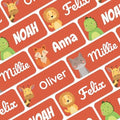 Personalized Name Labels for Kids (210 Labels) - Durable & Waterproof Custom Name Stickers for Clothing Tags, School Supplies, Camp & Daycare - Galaxy (1.2”x0.5”) by melukids