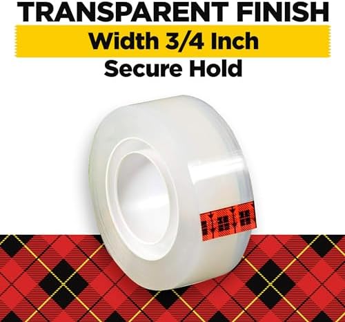 Scotch Transparent Tape 12'' X 4501 ea,(Pack of 2) - Image 4