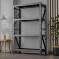 Heavy Duty Warehouse Shelving 4-Tier Industrial Steel Storage Shelves, 2600LB Capacity Per Shelf, Adjustable Shelves for Garage/Factory/Commercial Use (Black, W42*D20*79) by Unknown