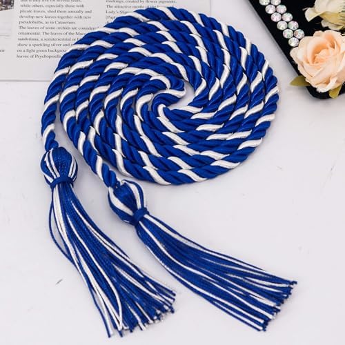 GraduationMall Graduation Honor Cord 68" RoyalWhite - Image 2