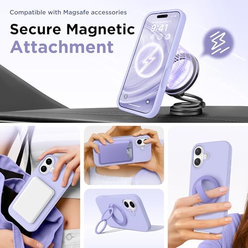 GolbinBox Magnetic for iPhone 17 Case, Silicone Cover, Lilac - Image 3
