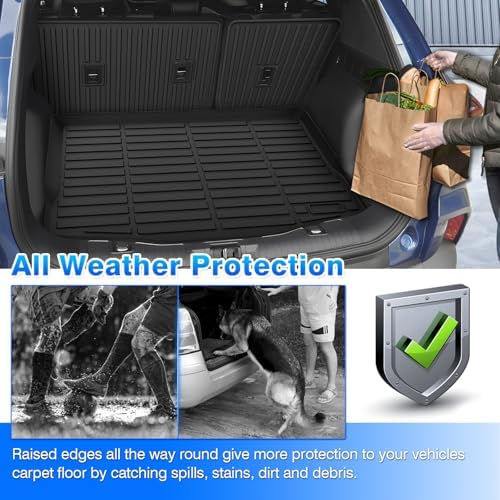 Escape Cargo Liner - Trunk Mat for Ford Escape Hybrid 5 Seats 2020-2026, All Weather Cargo Mat for Escape Accessories, Heavy Duty Car Mats, Car Accessories - Image 7