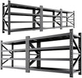 5 Set 6000LBS Heavy Duty Storage Shelves, 69"W Adjustable Garage Shelving Unit, Rust Proof Large Metal Storage Rack, 24"D x 69"W x 64"H Industrial Shelving for Warehouse, Basement, Supermarket by AXASIIO