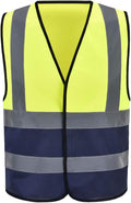 AYKRM 12 colour High visibility viz vest hi vis viz reflective work by AYKRM