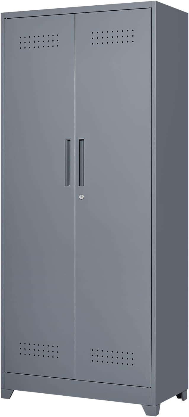 FLEXIMOUNTS 73'' Tall Metal Storage Cabinet - Image 7