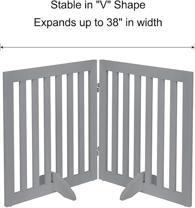 unipaws 24”H Free Standing Pet Gate - Image 6