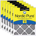 Nordic Pure 18x20x1 Pleated MERV 10 Plus Carbon Air Filters 6 Pack by NordicPure