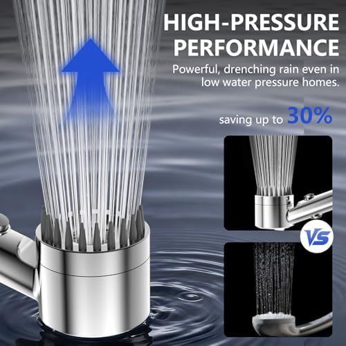 PWERAN Filtered Shower Head with Handheld,High Pressure Shower Heads Filter - Image 2