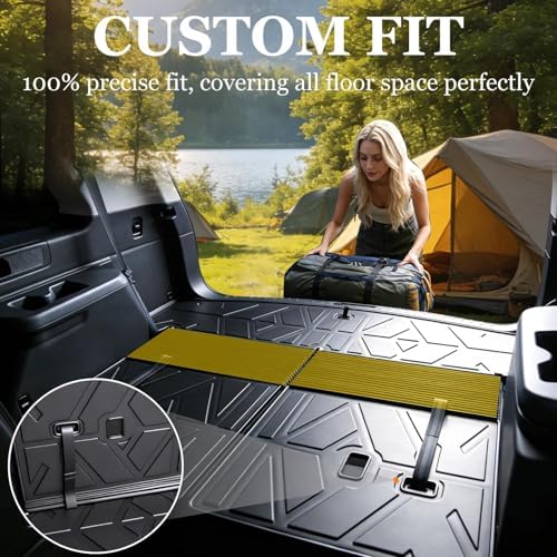 Cargo Mat Replacement for Hyundai Santa FE 2024 2025 2026, All Weather TPE Cargo Mat with Backrest Mat Rear Cargo Liner Replacement for Hyundai Santa Fe (Fit Hybrid and Fuel) Accessories - Image 4