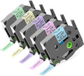 Colorty Replacement for Brother P-Touch Label Maker Tape Ptouch TZe TZ 12mm by COLORTY
