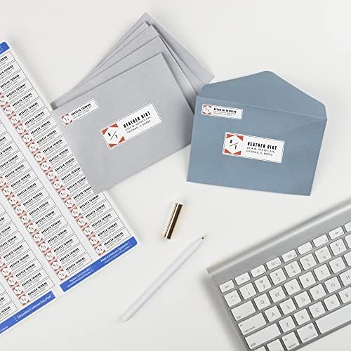 Avery® Printable Return Address Labels, Sure Feed® Technology, 0.5" x 1.75", White, 800 Blank Mailing Labels (18167) - Image 6