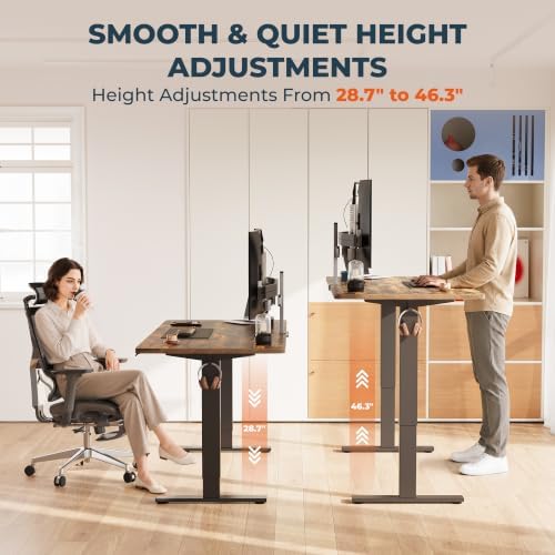 48x 24''One-piece Standing Desk Adjustable for Home Office - Image 4