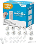 Vmaisi Adhesive Magnetic Locks for Cabinets & Drawers (10 Locks and 2 Keys) by vmaisi