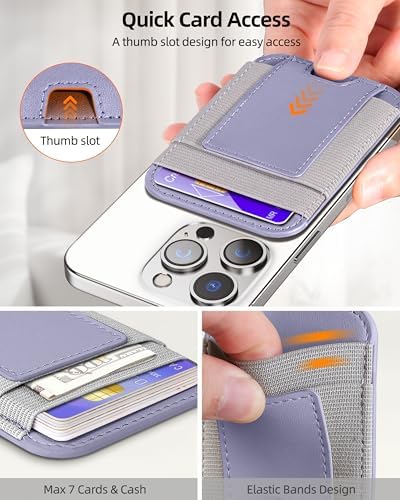 Upgraded for Magsafe Wallet, 7 Card Holder, RFID Blocking, Strongest Magnet - Image 3