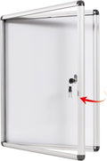 SWANCROWN Enclosed Bulletin Board Magnetic Dry Erase Noticeboard Lockable by SWANCROWN