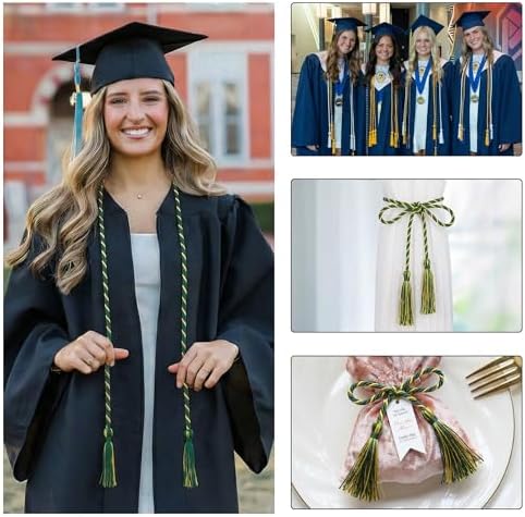 GraduationMall Graduation Honor Cord 68" ForestGold - Image 5