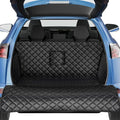 PETICON SUV Cargo Liner for Dogs, PU Leather Trunk Cover with Bumper Flap by PETICON