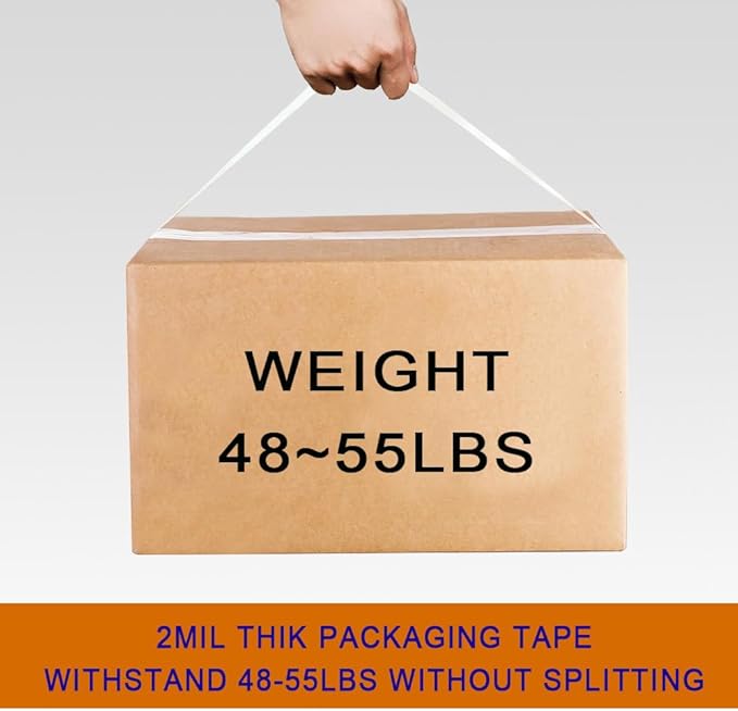 Strong Packaging Tape for Shipping, Moving and Storage, Water Base, Crystal - Image 4