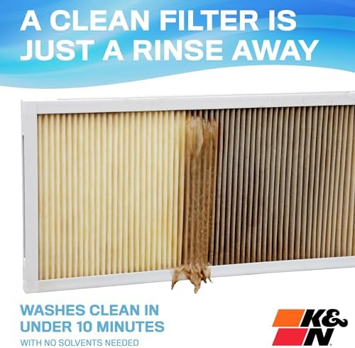 K&N 14x24x1 HVAC Furnace Air Filter, Lasts a Lifetime, Washable, Merv 11, the Last HVAC Filter You Will Ever Buy, Breathe Safely at Home or in the Office, HVC-11424 - Image 3