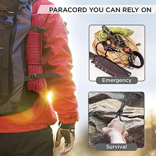 Paracord Rope 550 lb 4mm – Parachute Cord – Utility Camping Rope - Image 7