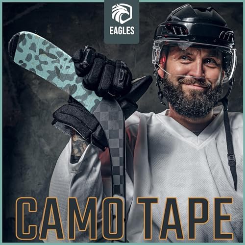 EAGLES Camo Tape Hockey Tape Multipurpose Cloth Tape Roll for Lacrosse Baseball & Softball Bats, Rackets, Pullup Bars, Handle Gardening Tools, Over Grip - Non-Reflective Camouflage Wrap - Image 5
