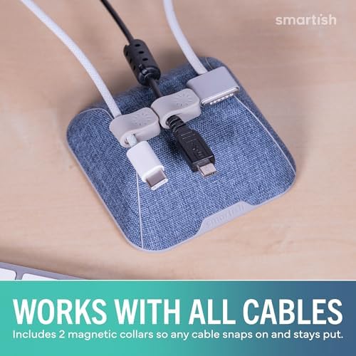 Smartish Magnetic Cord Holder, Cable Wrangler, Nightstand & Desk Organizer - Image 6