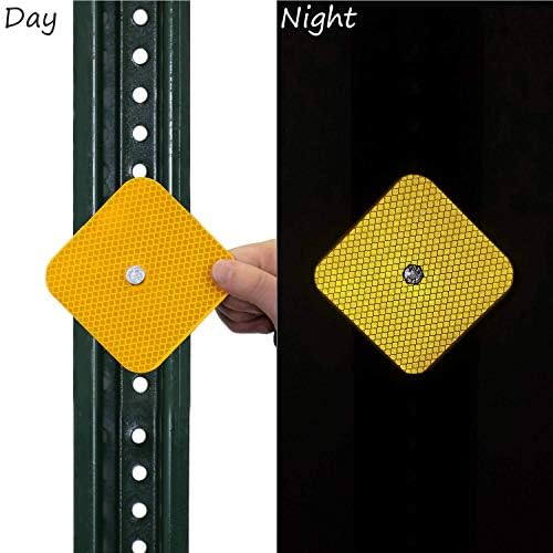 SmartSign "Traffic Safety Delineator " Sign | 4" x 4" 3M Diamond Grade Reflective Aluminum - Image 2