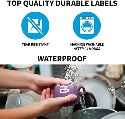 Ez Kids Clothing Labels Self-Stick No-Iron Write-On | Great for Children & Adults | Washer & Dryer Safe | School, Camp, Nursing Care, Toys, Organizing, All Purpose (60-Pack) - Image 4