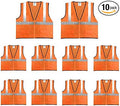 Economy High Visibility All Mesh Vest, 10 PacK by Safety+Main