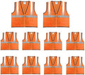 Economy High Visibility All Mesh Vest, 10 PacK by Safety+Main