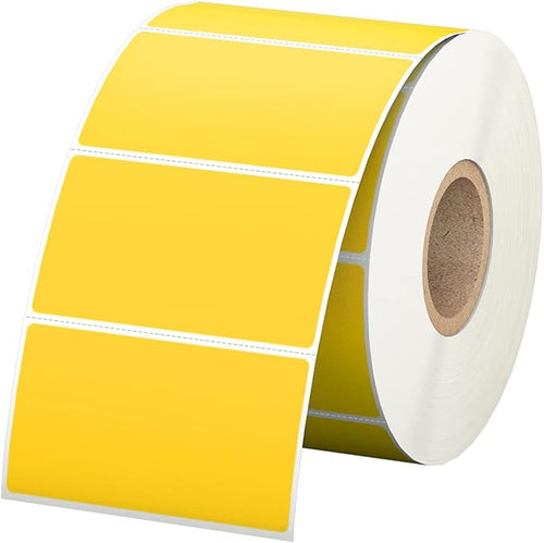 2.25" x 1.25" Yellow Direct Thermal Labels, Replacement by Anylabel