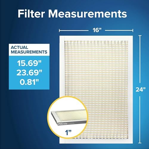 Filtrete 16x24x1 Air Filter, MERV 5, MPR 300, 6 HVAC Filters - Image 2