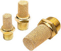 Beduan 10 Pcs Pneumatic Brass Exhaust Muffler Filter, 3/8" Male Thread Hex Sintered Silencer Air Line Fitting by Beduan