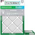 Filterbuy 21x23x1 Air Filter MERV 8 Dust & Allergy Defense (2-Pack) by Filterbuy