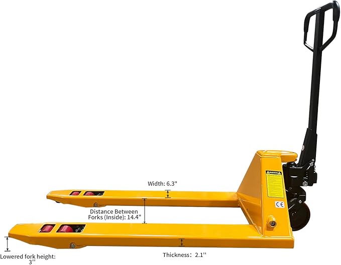 APOLLOLIFT Pallet Jack, Heavy Duty Pallet Jack Truck 7700lbs Capacity 48" L×27" - Image 3