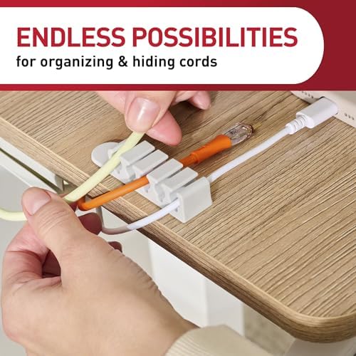 Command 5-Cord Clip Organizer, 4 Clips, 8 Medium Strips - Image 6