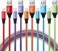 iPhone Charger 10FT 5Pack Apple MFi Certified Lightning Cable Fast Charging Nylon Braided USB-A to Lightning Compatible with iPhone 14/13 mini/14/13/12/11 Pro MAX/XR/XS/8/7/Plus/6S/SE/iPad by Aurnoet