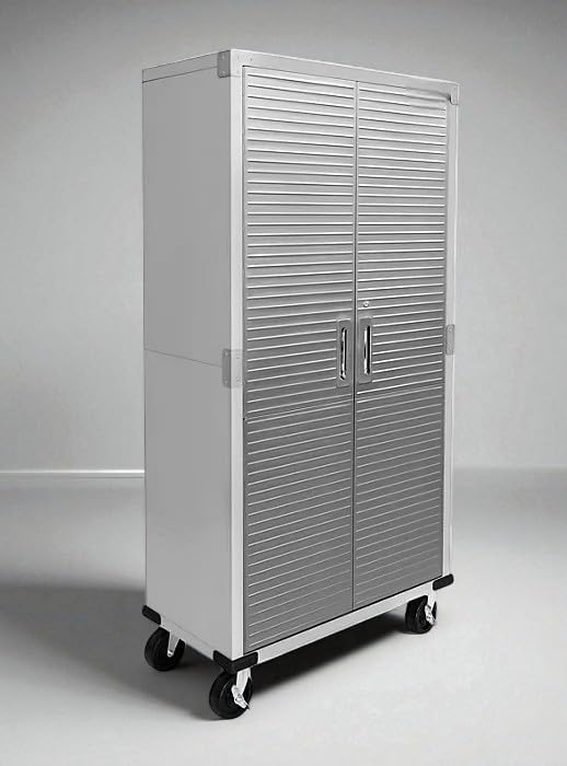 Heavy Duty Storage Solid Stainless Steel Cabinet by Unknown